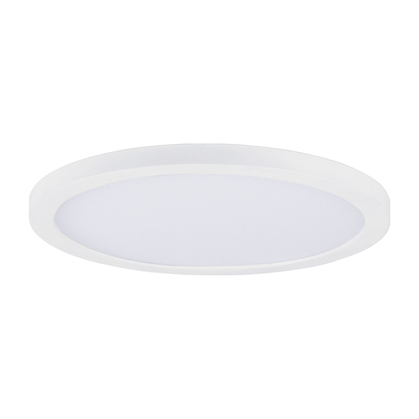 Maxim Chip 1-Light 7" Wide White Flush Mount Light 57692WTWT